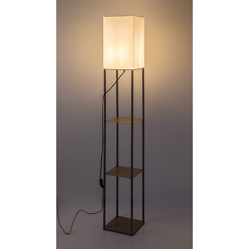Rabalux - Stāvlampa ar plauktiem 1xE27/40W/230V bēša