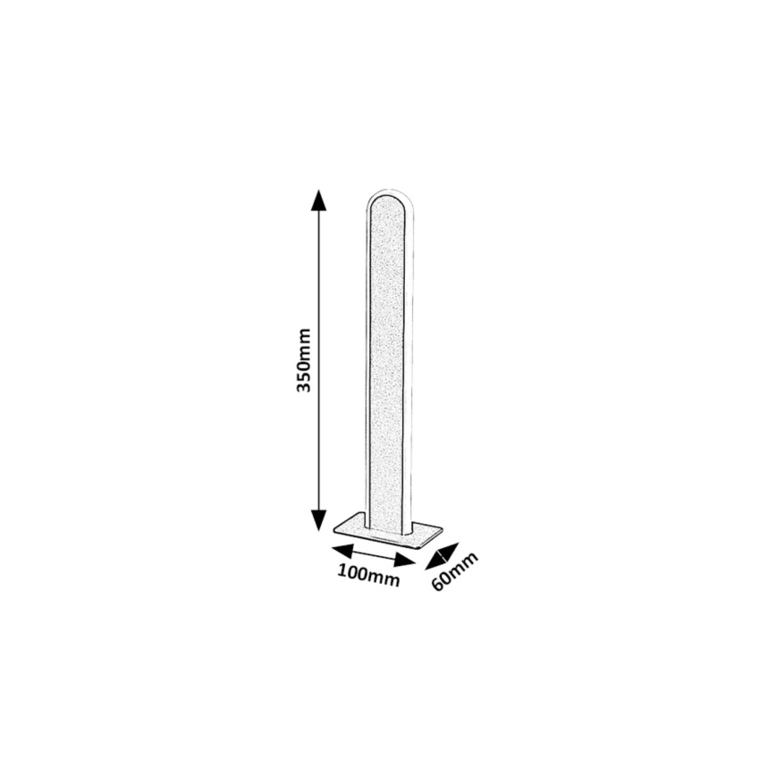 Rabalux - LED Aptumšojama galda lampa LED/15W/230V 3000/4000K melna