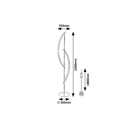 Rabalux - LED Grīdas stāvlampa LED/30W/230V