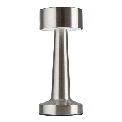 Rabalux - LED Uzlādējama skārienjutīga galda lampa LED/2,7W/5V 1200mAh 3000/4000/6000K matēts hroms