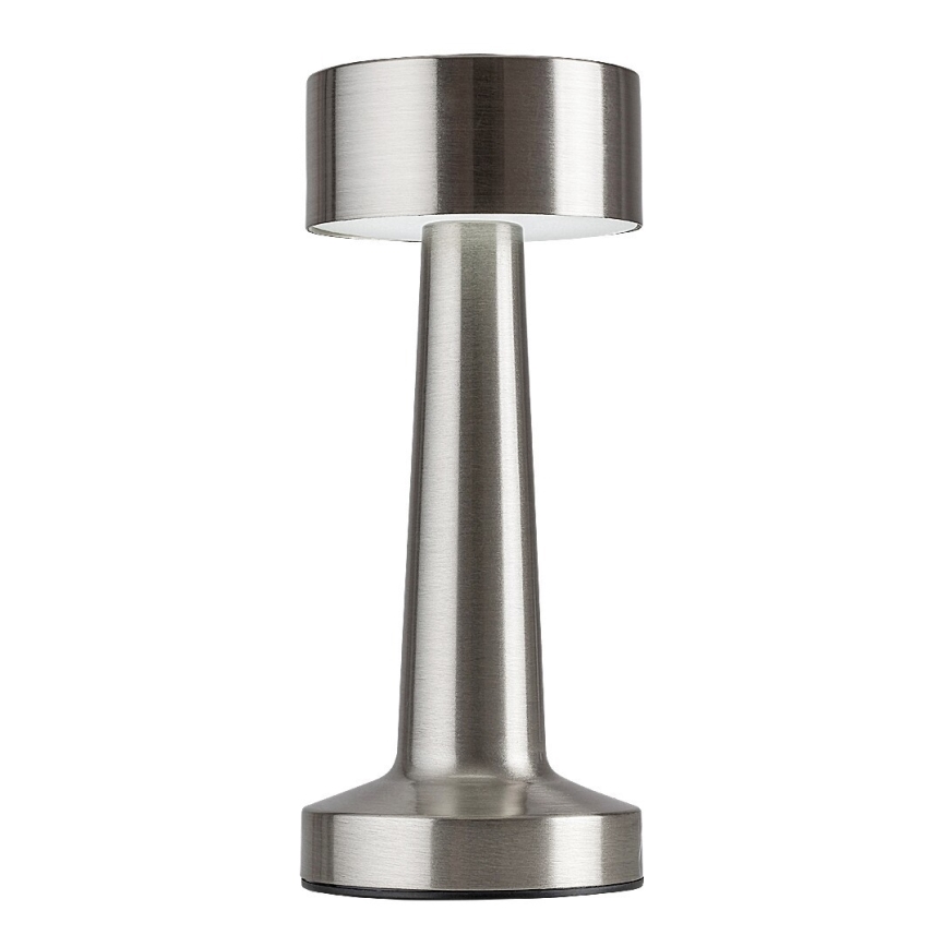 Rabalux - LED Uzlādējama skārienjutīga galda lampa LED/2,7W/5V 1200mAh 3000/4000/6000K matēts hroms