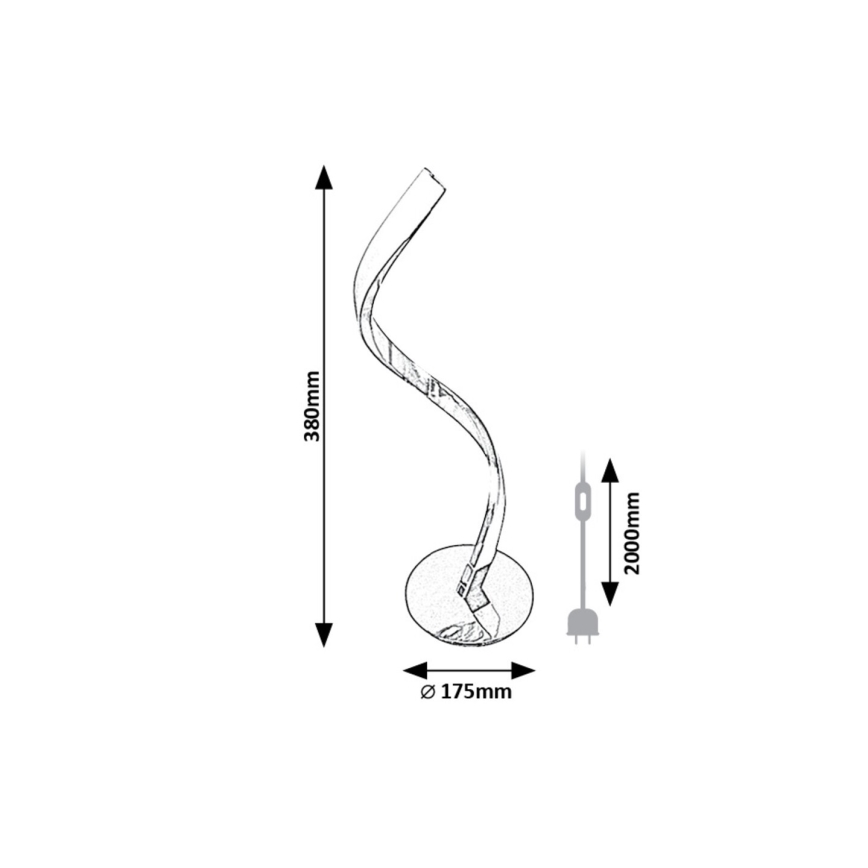 Rabalux - LED Galda lampa LED/3W/230V 4000K spīdīgi hromēts