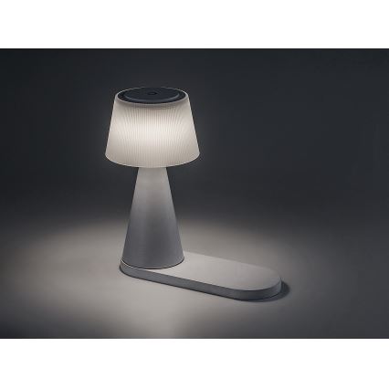 Rabalux - LED Aptumšojama, lādējama galda lampa ar bezvadu lādētāju LED/5W/5V 3000/4000/5000K
