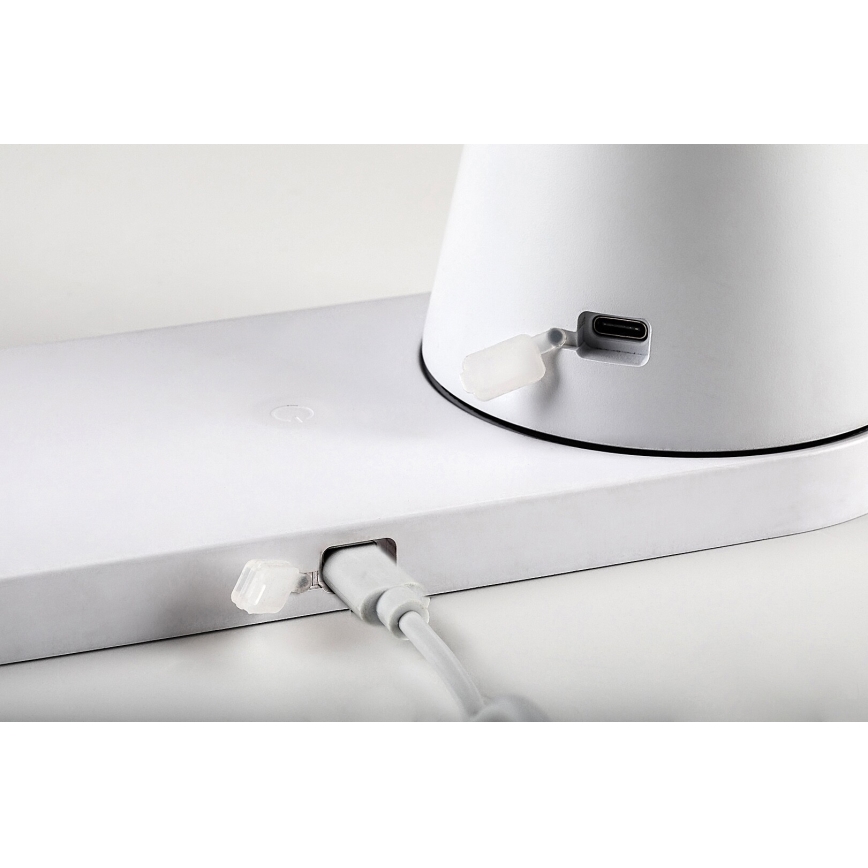 Rabalux - LED Aptumšojama, lādējama galda lampa ar bezvadu lādētāju LED/5W/5V 3000/4000/5000K