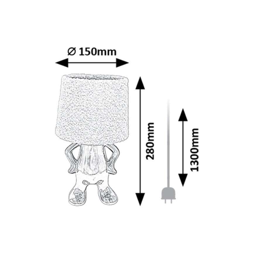 Rabalux - Galda lampa 1xE14/40W/230V zelta