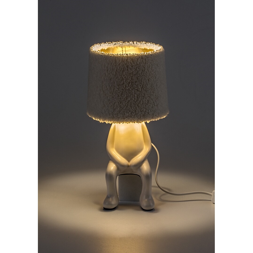 Rabalux - Galda lampa 1xE14/40W/230V balta