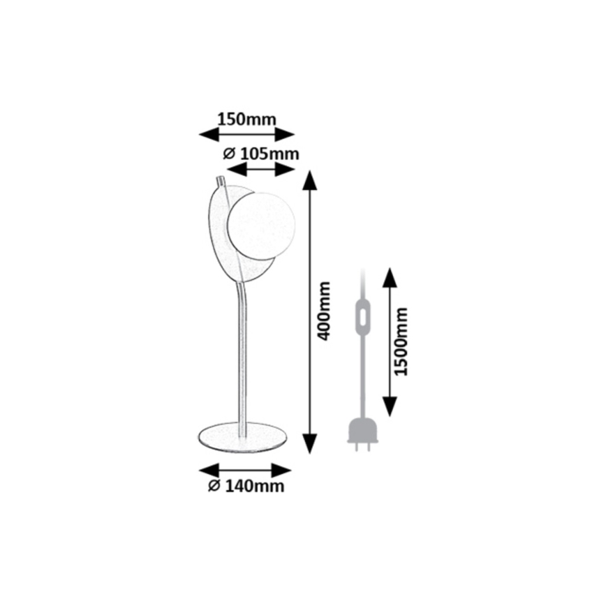 Rabalux - Galda lampa 1xG9/5W/230V