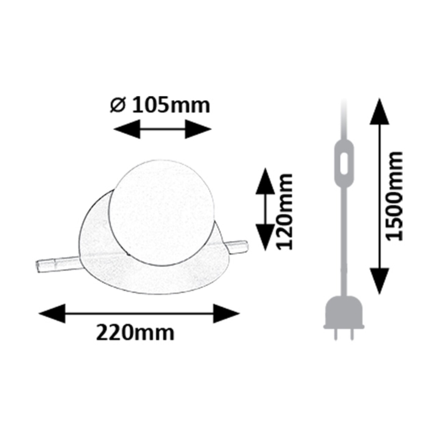 Rabalux - Galda lampa 1xG9/5W/230V