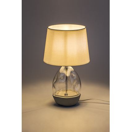 Rabalux - Galda lampa 1xE27/40W/230V balta
