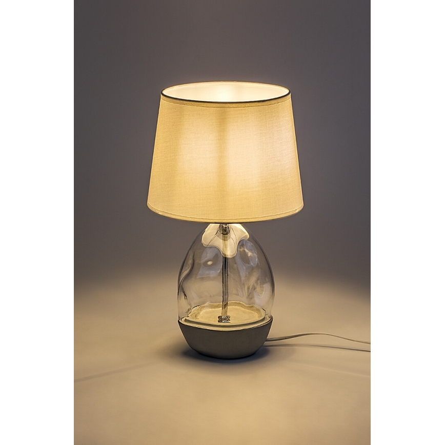 Rabalux - Galda lampa 1xE27/40W/230V balta