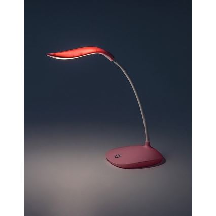Rabalux - LED Aptumšojama flexible galda lampa LED/2W/5V rozā