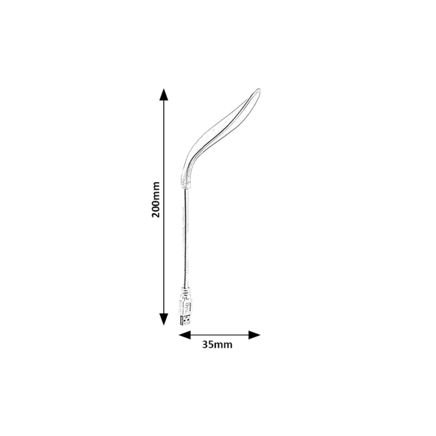 Rabalux - LED Elastīgs USB maza lampa LED/2W/5V