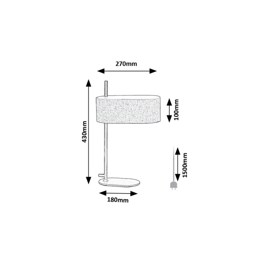 Rabalux - Galda lampa 1xE14/40W/230V
