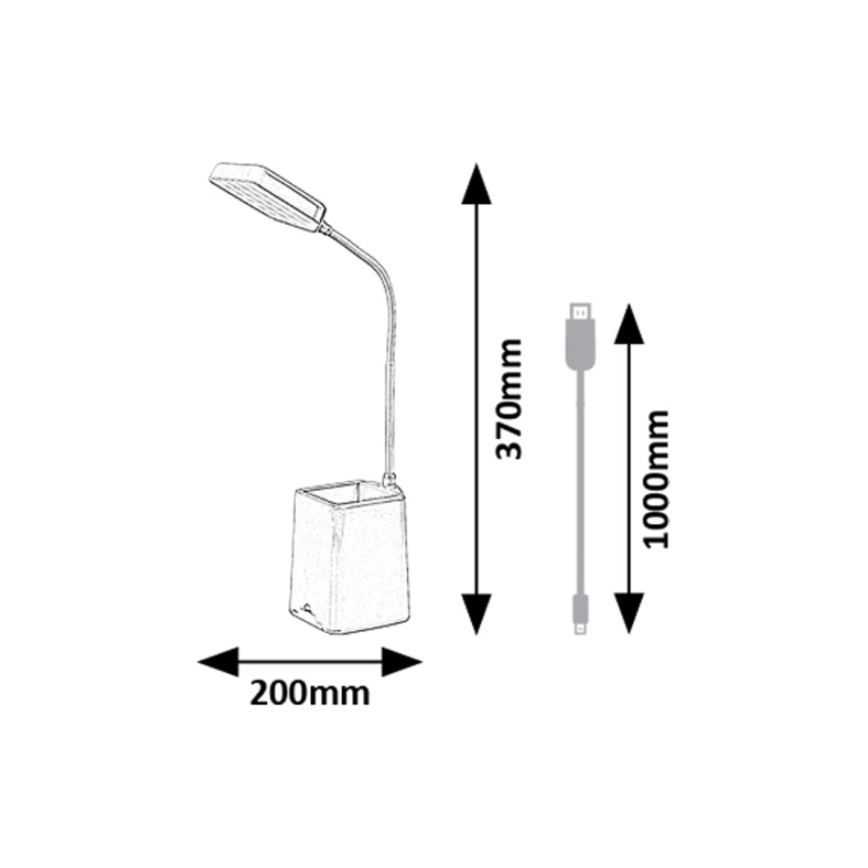 Rabalux - LED Aptumšojama galda lampa LED/6W/230V 5000K rozā
