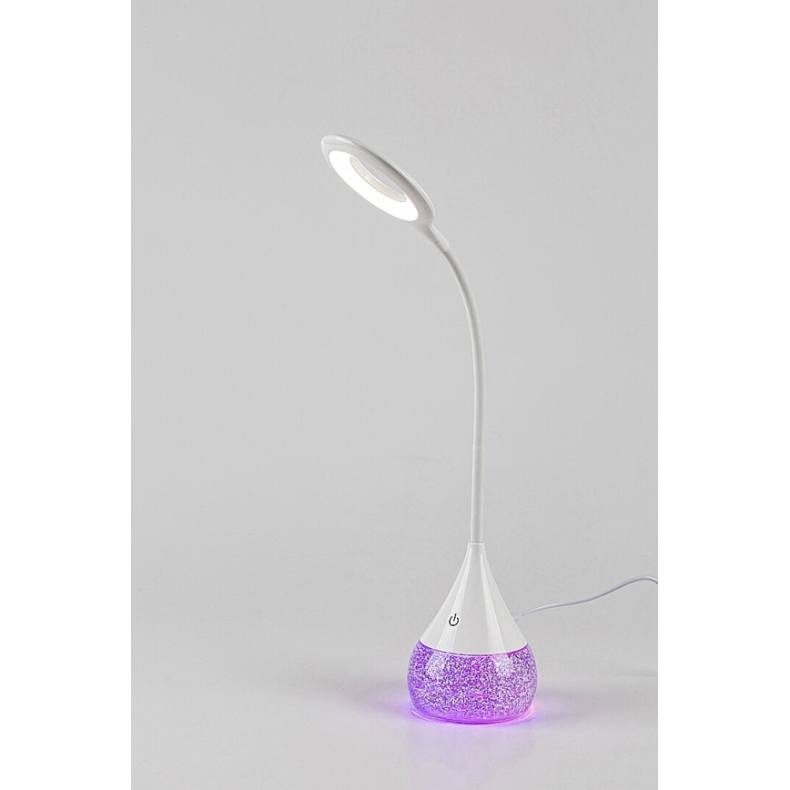 Rabalux - LED RGB Aptumšojama galda lampa LED/4W/230V balta