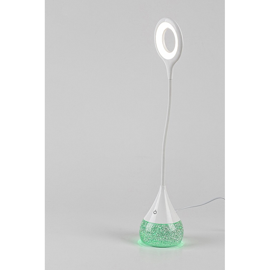 Rabalux - LED RGB Aptumšojama galda lampa LED/4W/230V balta