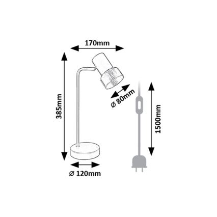 Rabalux - Galda lampa 1xE14/15W/230V