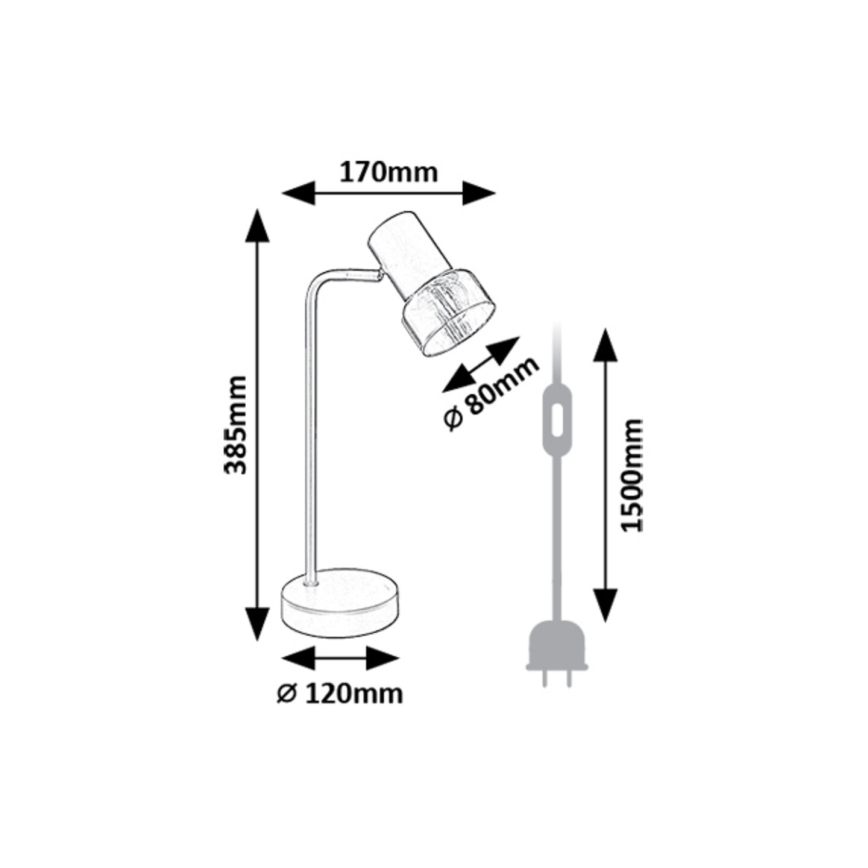 Rabalux - Galda lampa 1xE14/15W/230V