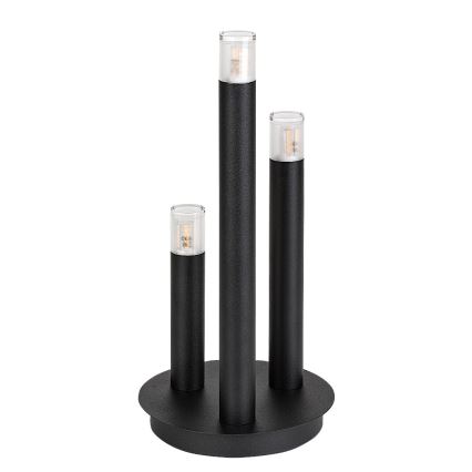 Rabalux - Galda lampa 3xG9/5W/230V melna