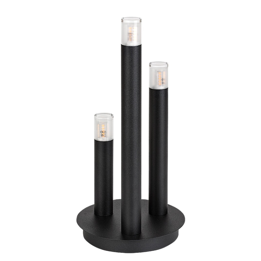 Rabalux - Galda lampa 3xG9/5W/230V melna