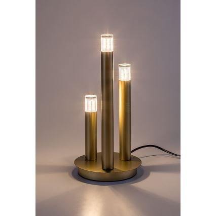 Rabalux - Galda lampa 3xG9/5W/230V zelta