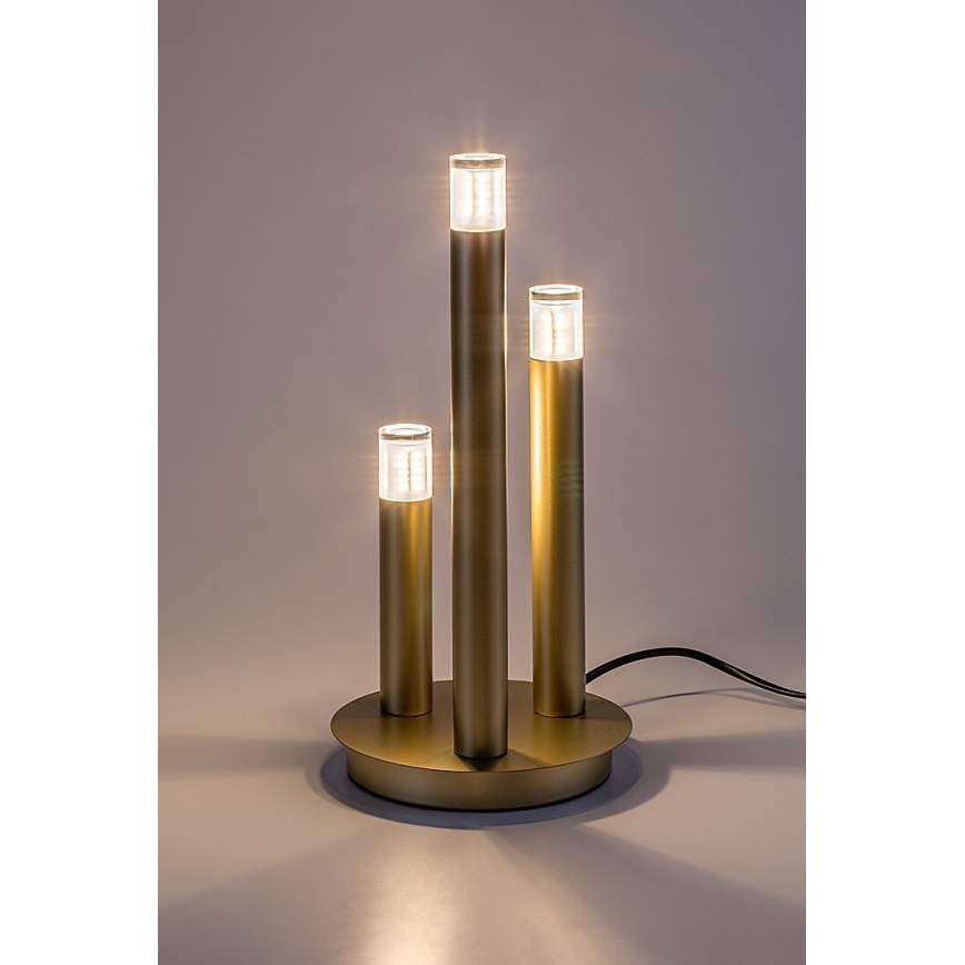 Rabalux - Galda lampa 3xG9/5W/230V zelta