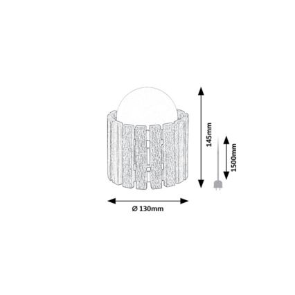 Rabalux - Galda lampa 1xG9/5W/230V