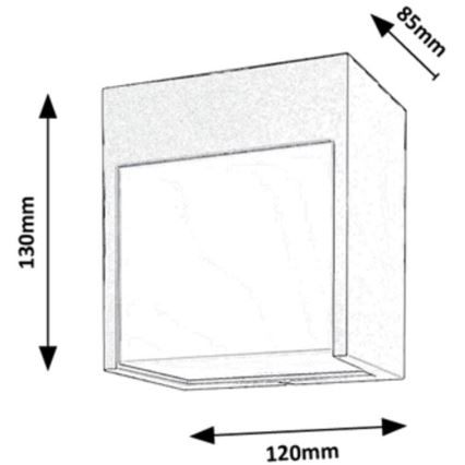 Rabalux - LED Āra sienas gaismeklis LED/12W/230V balts IP54