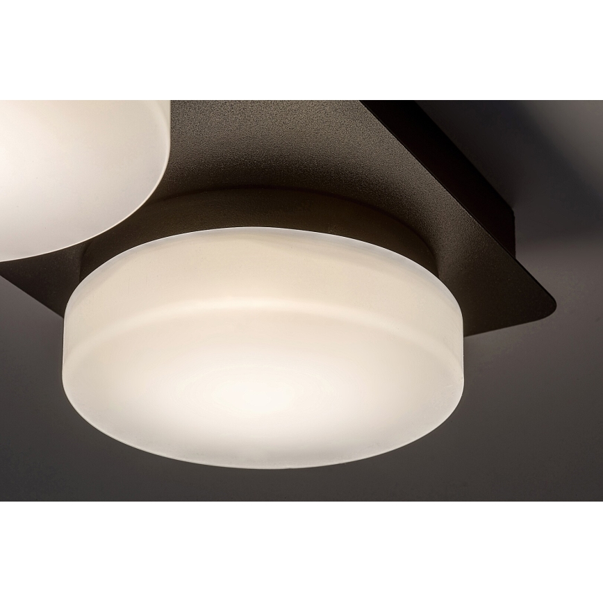 Rabalux - LED Vannas istabas griestu lampa 2xLED/5,5W/230V IP44, melna