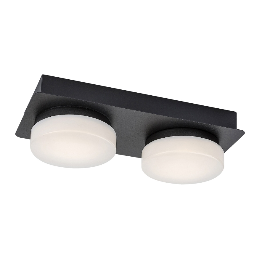 Rabalux - LED Vannas istabas griestu lampa 2xLED/5,5W/230V IP44, melna