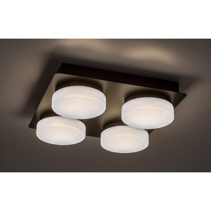 Rabalux - LED Vannas istabas griestu lampa 4xLED/5,2W/230V IP44, melna