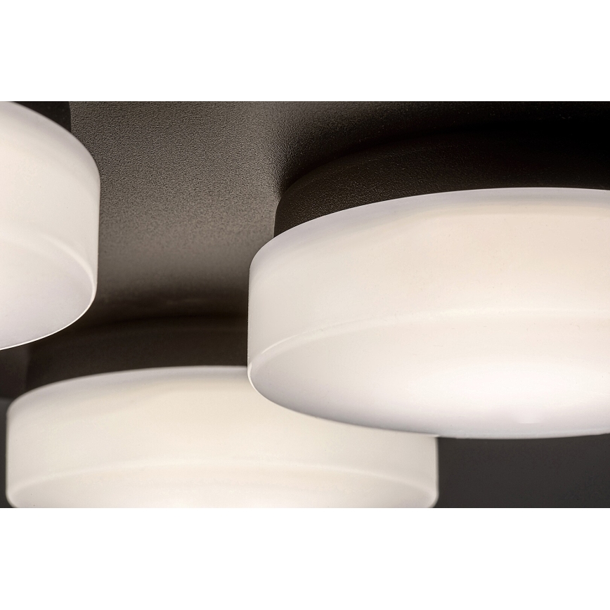 Rabalux - LED Vannas istabas griestu lampa 4xLED/5,2W/230V IP44, melna