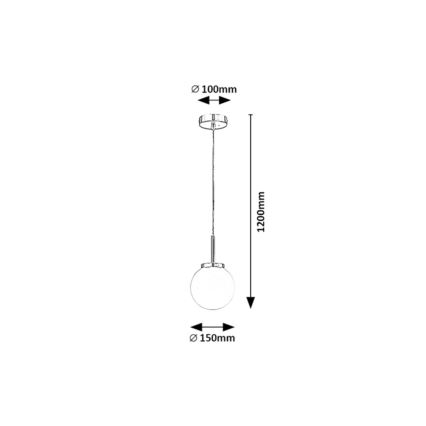 Rabalux - Vannas istabas lustra ar auklu 1xE14/40W/230V IP44 spīdīgi hromēts