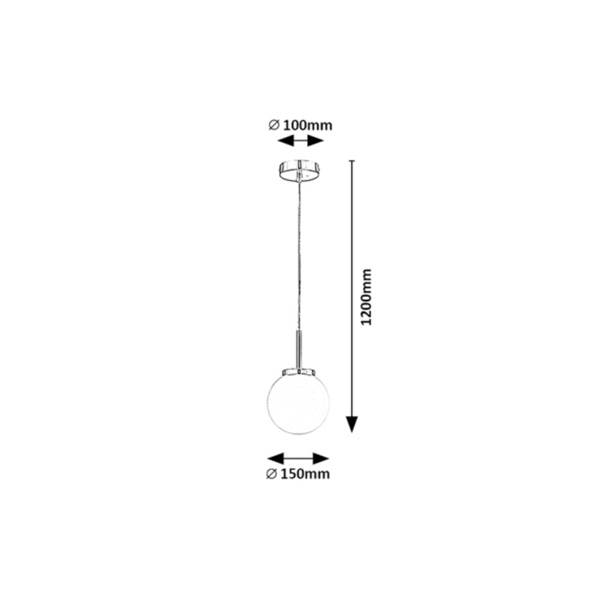 Rabalux - Vannas istabas lustra ar auklu 1xE14/40W/230V IP44 spīdīgi hromēts