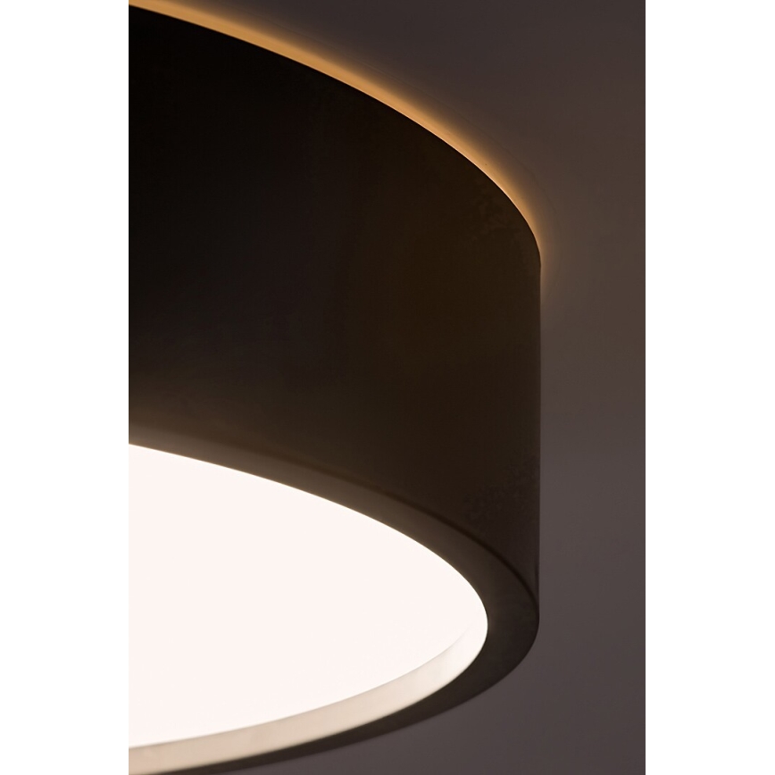 Rabalux - LED Griestu lampa ar sensoru LED/19W/230V IP44 4000K d. 28,5 cm, melna