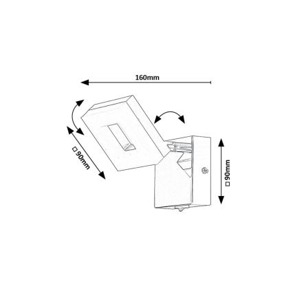 Rabalux - LED Vannas istabas sienas lampa LED/5W/230V 4000K IP44