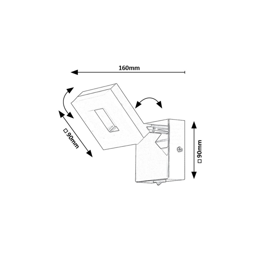 Rabalux - LED Vannas istabas sienas lampa LED/5W/230V 4000K IP44