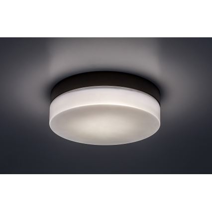 Rabalux - LED Vannas istabas griestu lampa LED/15W/230V IP44 4000K d. 23 cm melna