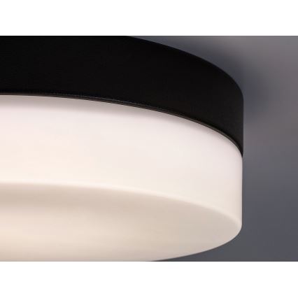 Rabalux - LED Vannas istabas griestu lampa LED/18W/230V IP44 4000K d. 28 cm melna