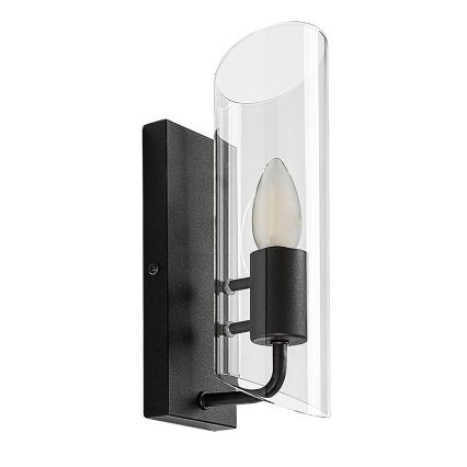 Rabalux - Vannas istabas sienas lampa 1xE14/12W/230V IP44 melna