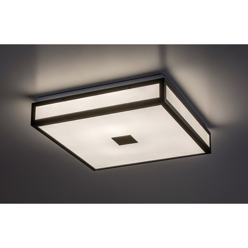 Rabalux - LED griestu lampa vannas istabai LED/18W/230V IP44 melna 30x30 cm