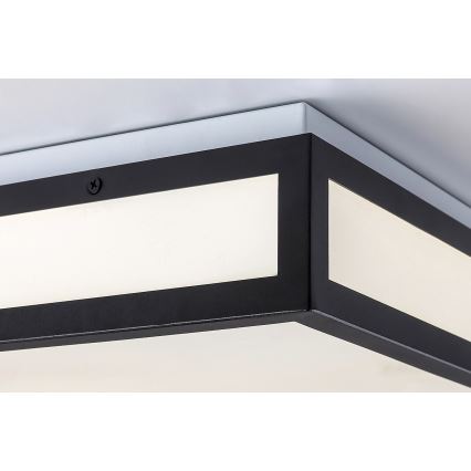 Rabalux - LED Vannas istabas griestu lampa LED/24W/230V IP44 4000K 40x40 cm melna