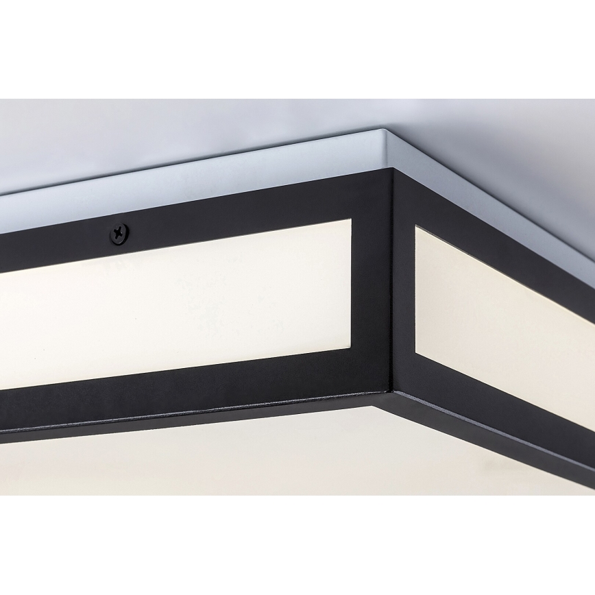 Rabalux - LED Vannas istabas griestu lampa LED/24W/230V IP44 4000K 40x40 cm melna