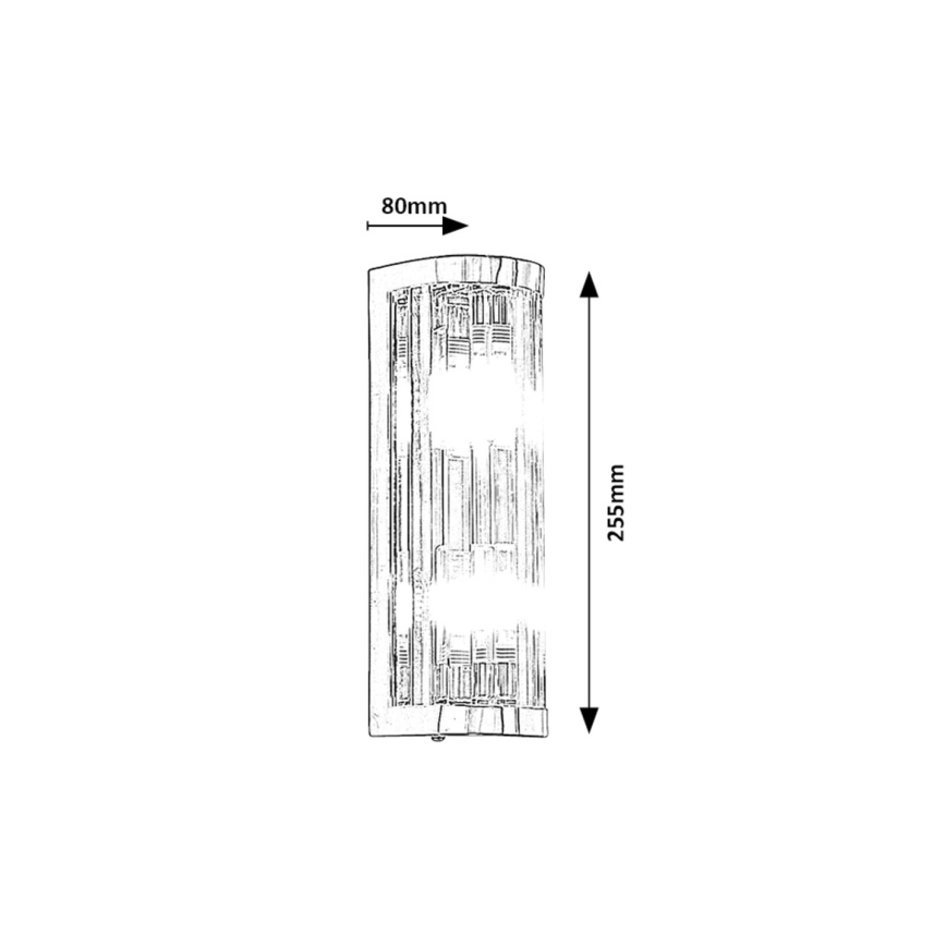 Rabalux - Vannas istabas sienas lampa 2xG9/28W/230V IP44