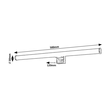Rabalux - LED Vannas istabas spoguļa apgaismojums LED/9W/230V IP44 4000K