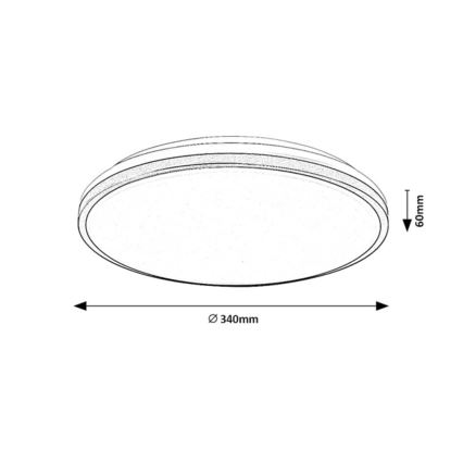 Rabalux - LED griestu lampa vannas istabai LED/18W/230V IP44 Ø 34 cm