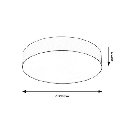 Rabalux - Āra griestu gaismeklis 3xE27/9W/230V Ø 39 cm IP43 melns
