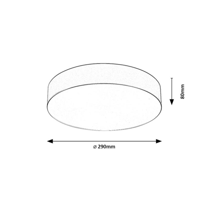 Rabalux - Āra griestu gaismeklis 2xE27/9W/230V Ø 29 cm IP43 bēšs