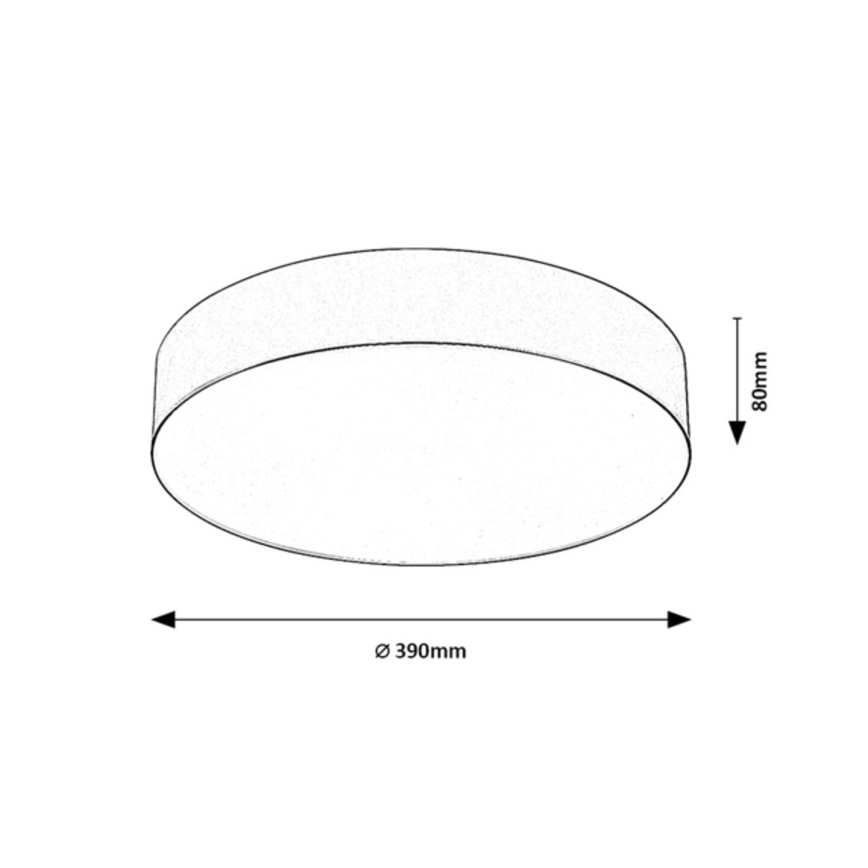 Rabalux - Āra griestu gaismeklis 3xE27/9W/230V Ø 39 cm IP43 bēšs