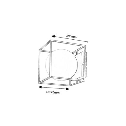 Rabalux - āra sienas gaismeklis 1xE14/15W/230V IP44 zelta